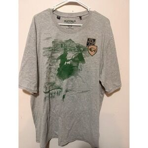 Buffalo David Bitton Men's Graphic Patch T-Shirt Desert Hills